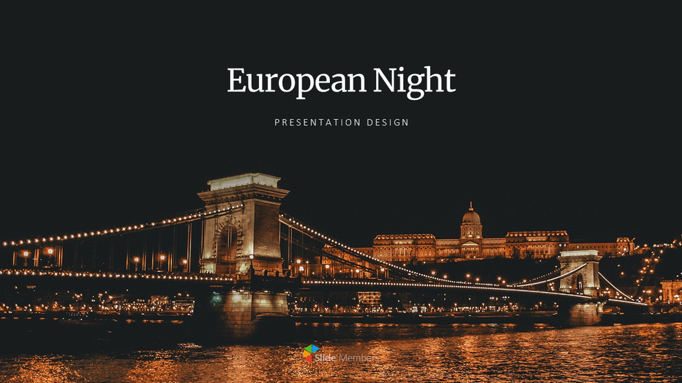 Europäische Nacht Google Slides Vorlage_01