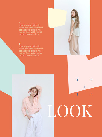 추상적 인 기하학적 Lookbook 표지 프레젠테이션 파워포인트_04