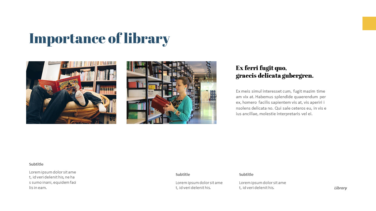 Library Templates Design|Education|PPT
