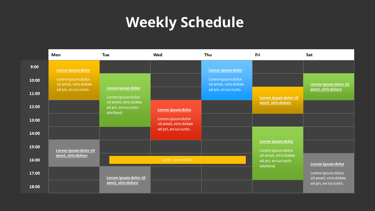 Wochenplan|Tabellen|Diagramm