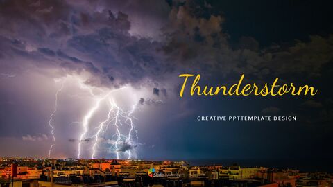 thunderstorm Creative Google Slides|Lifestyle