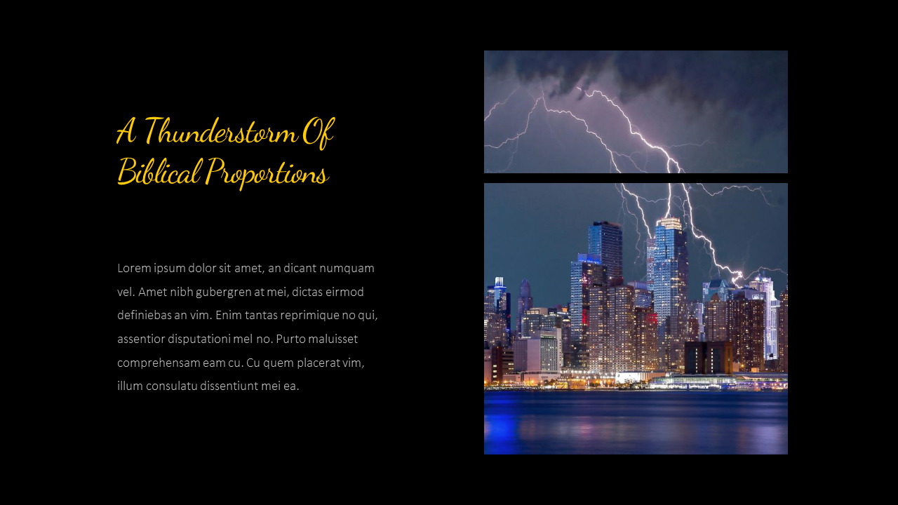 thunderstorm Creative Google Slides|Lifestyle
