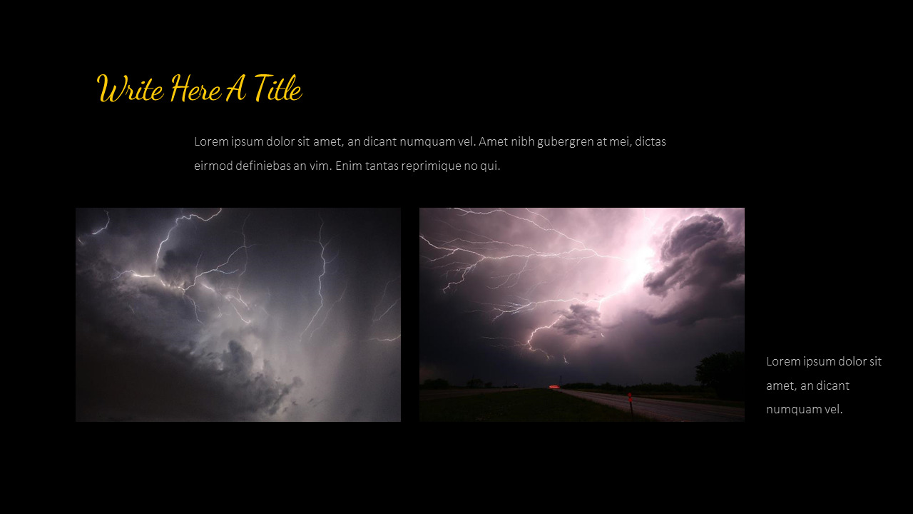 thunderstorm Creative Google Slides|Lifestyle