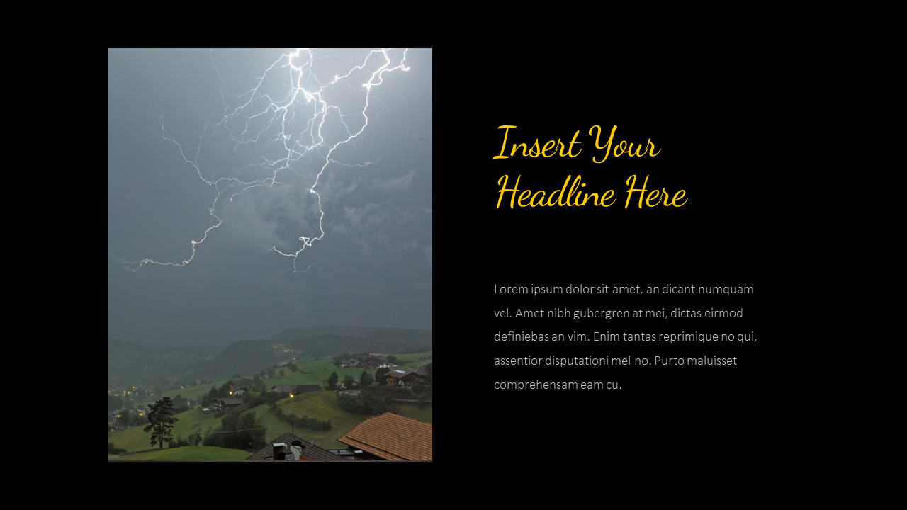 thunderstorm Creative Google Slides|Lifestyle