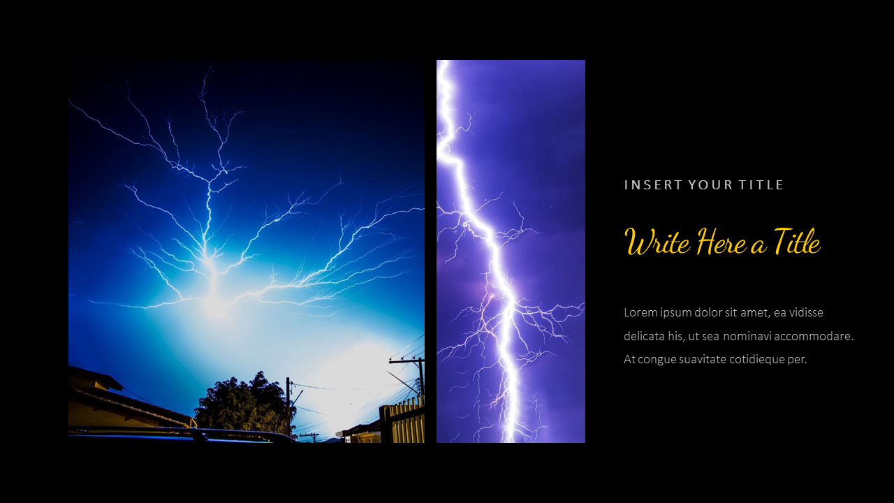 thunderstorm Creative Google Slides|Lifestyle