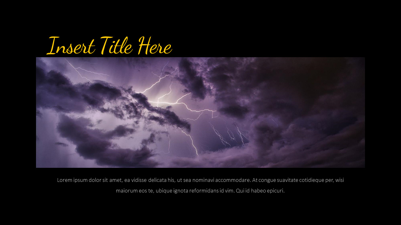 thunderstorm Creative Google Slides|Lifestyle
