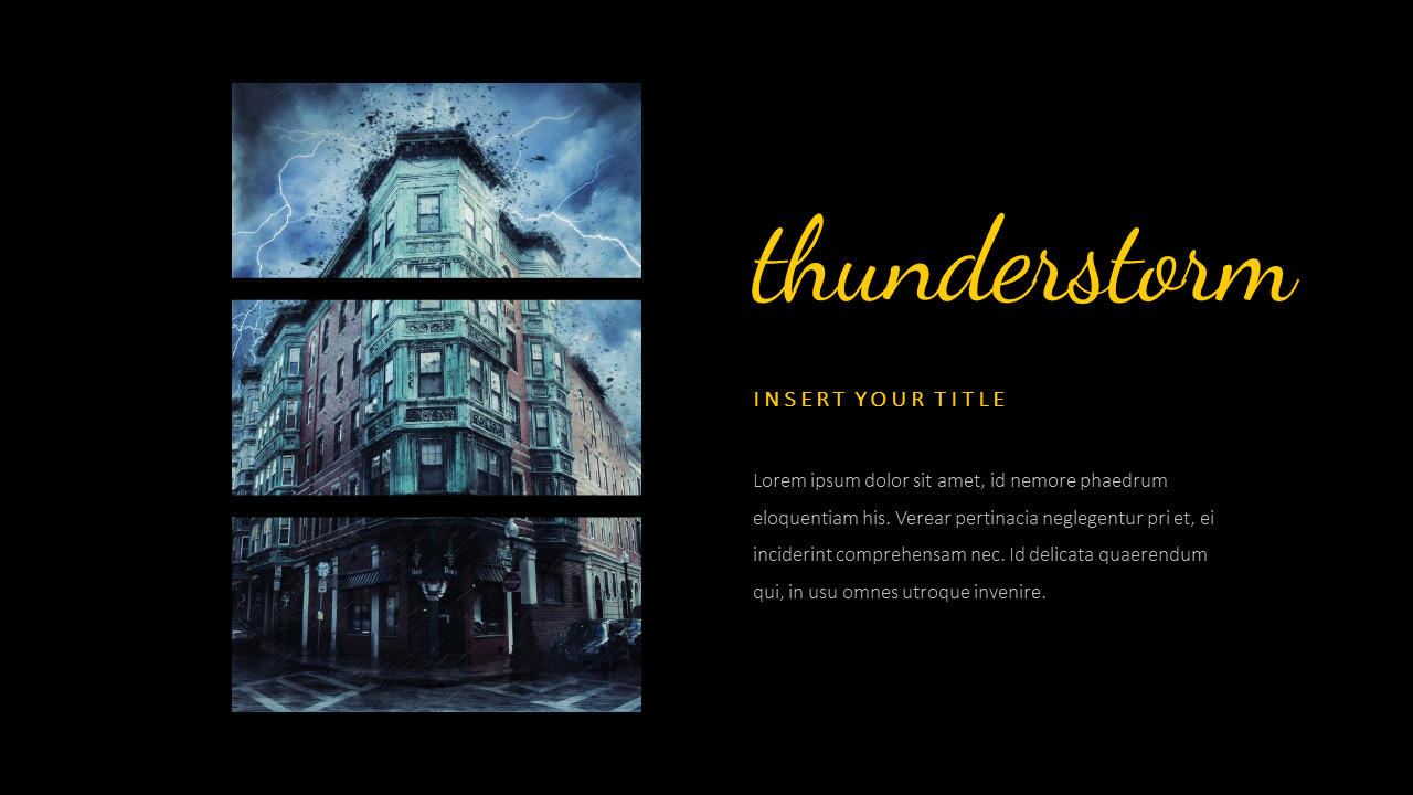 thunderstorm Creative Google Slides|Lifestyle
