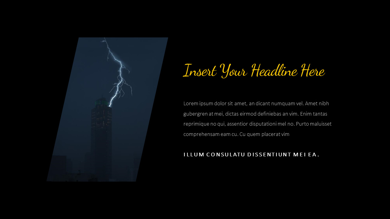 thunderstorm Creative Google Slides|Lifestyle