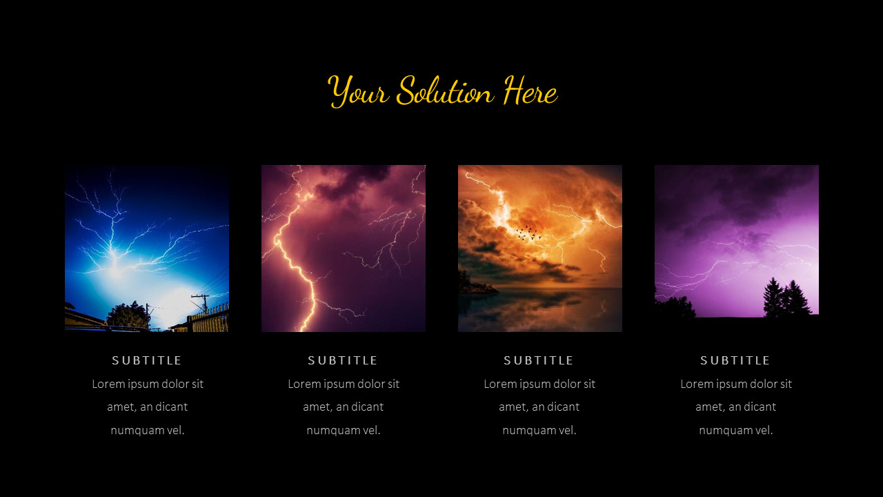 thunderstorm Creative Google Slides|Lifestyle
