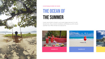 炎热的夏天 公司简介模板设计_11