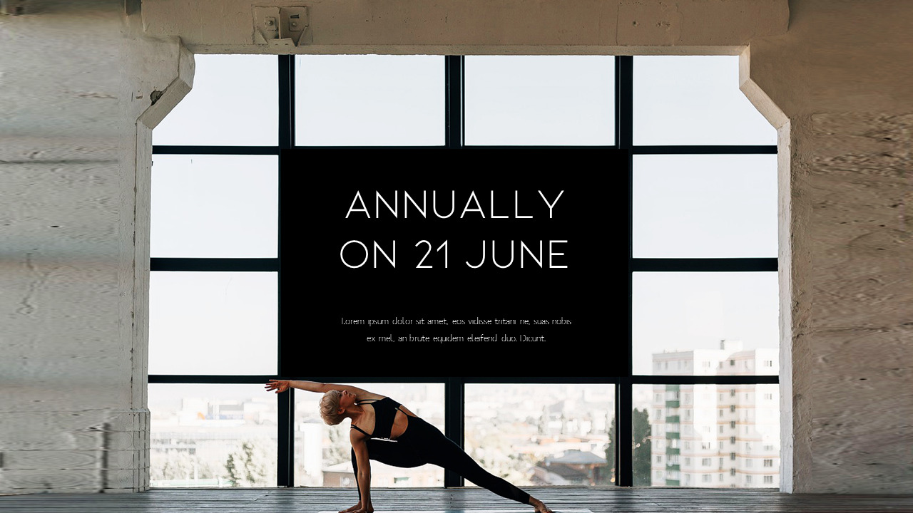 国际瑜伽日 PPT演示文稿样本_03