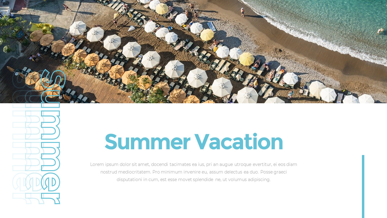 Summer Vacation PowerPoint Templates for Presentation