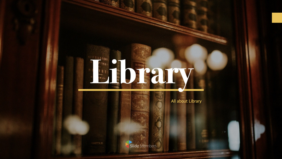 Library keynote template|Education