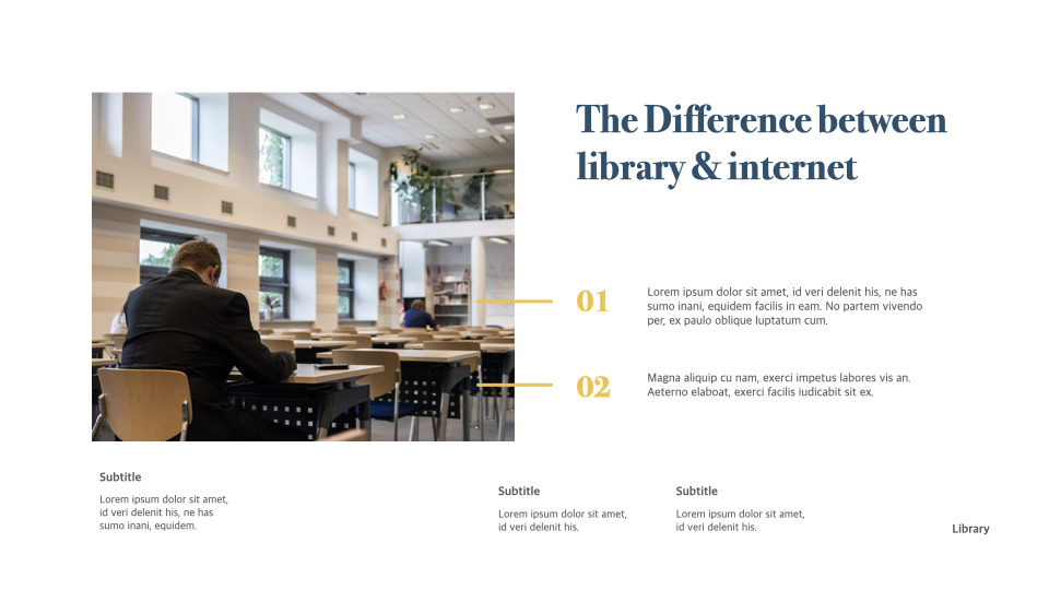 Library keynote template|Education