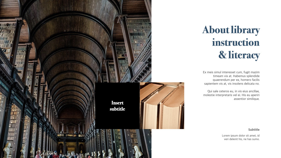 Library keynote template|Education