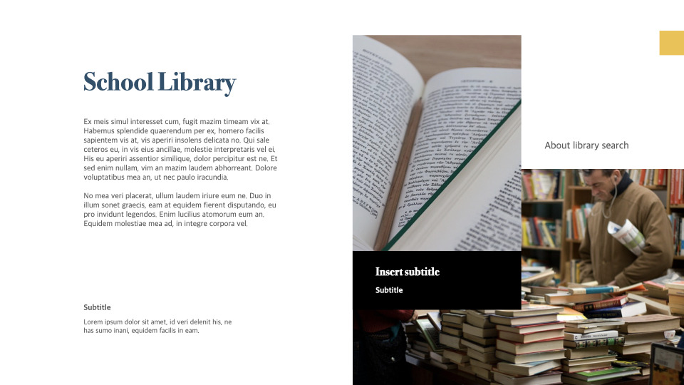Library keynote template|Education