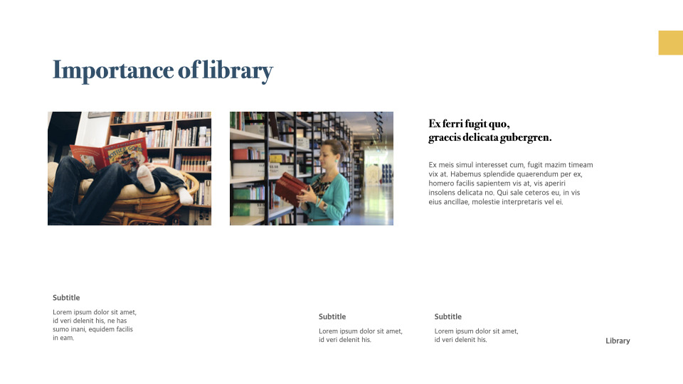 Library keynote template|Education