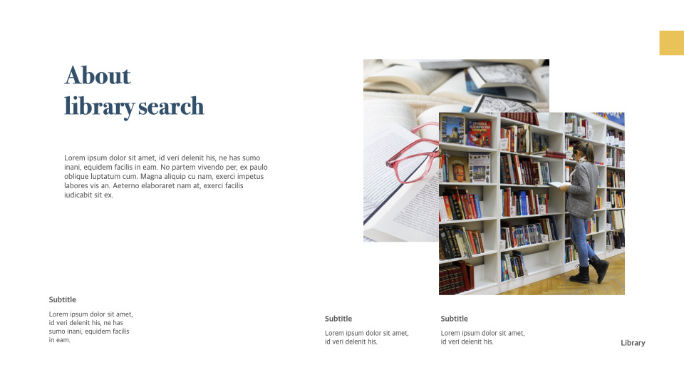 Library keynote template|Education