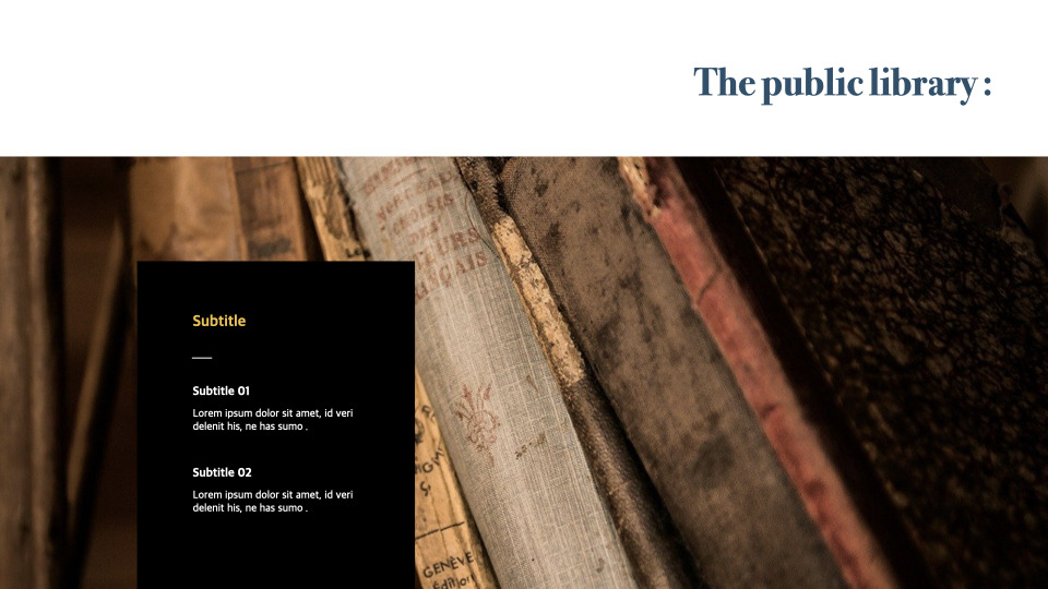 Library keynote template|Education