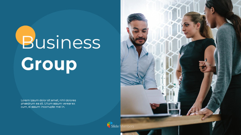 Business Group Investment startup presentation template_01