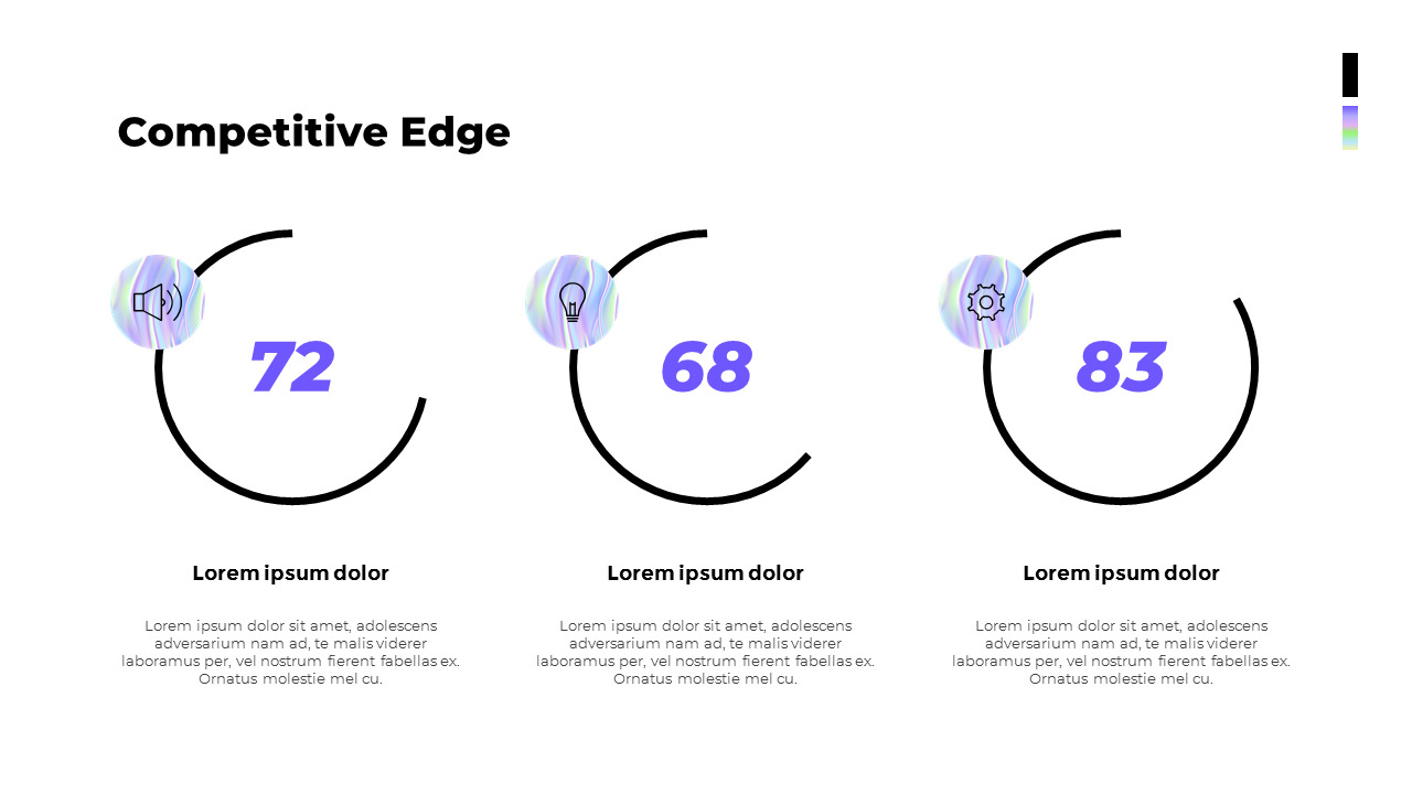 Holographic Pitch Deck Theme animated PowerPoint Templates