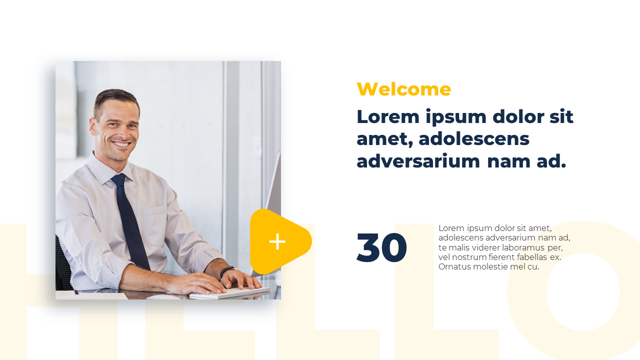 Modello PowerPoint per presentazione di design lineare_02