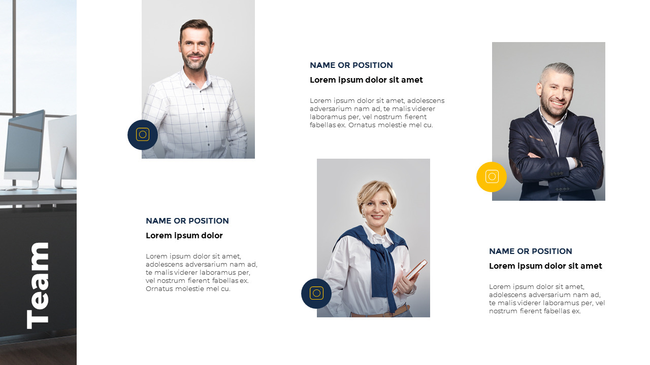 Modello PowerPoint per presentazione di design lineare_03