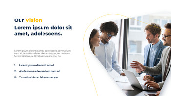 Modello PowerPoint per presentazione di design lineare_04