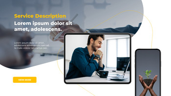 Modello PowerPoint per presentazione di design lineare_06