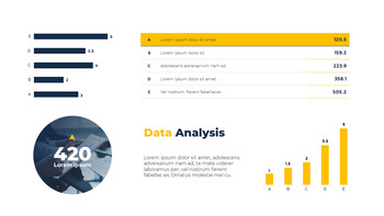 Modello PowerPoint per presentazione di design lineare_09