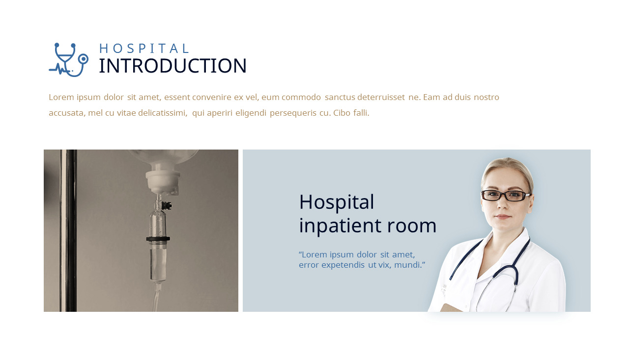 Hospital introduction Themes for PowerPoint