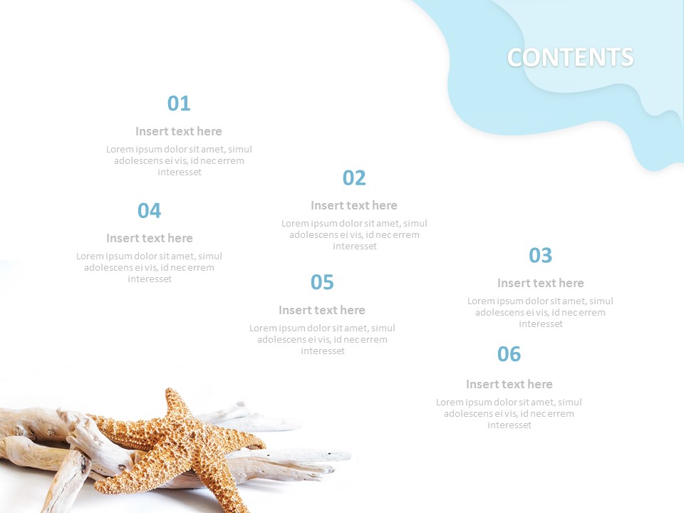 Free Design Template Beach Starfish
