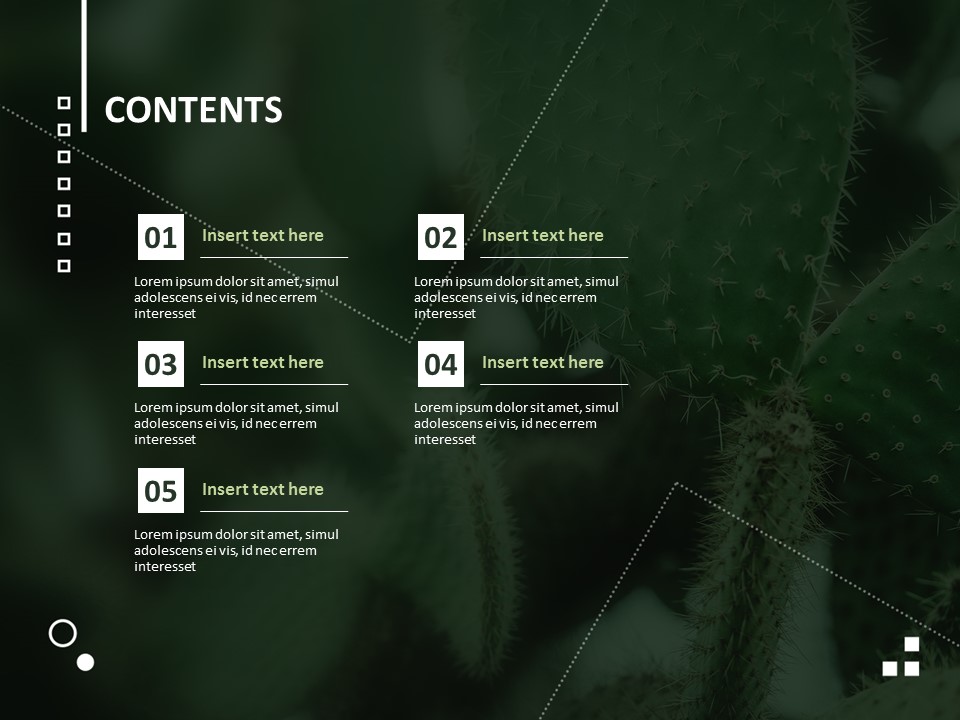 Green Cactus Free Powerpoint SampleTemplatesSlides