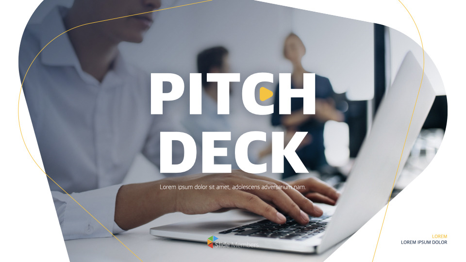 Line Design Pitch Deck template keynote free