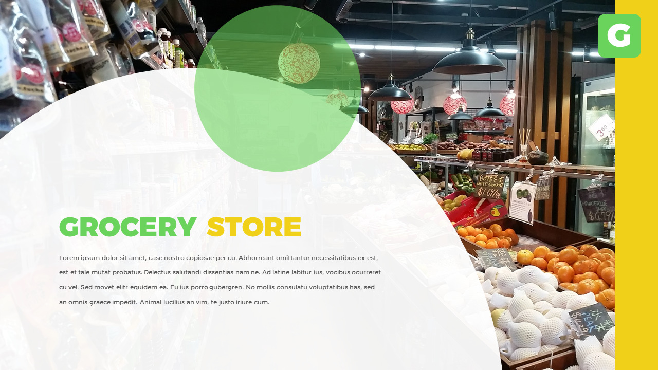 Grocery Store slides Templates