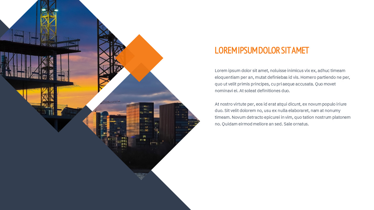 Construction Simple Google Slides Templates