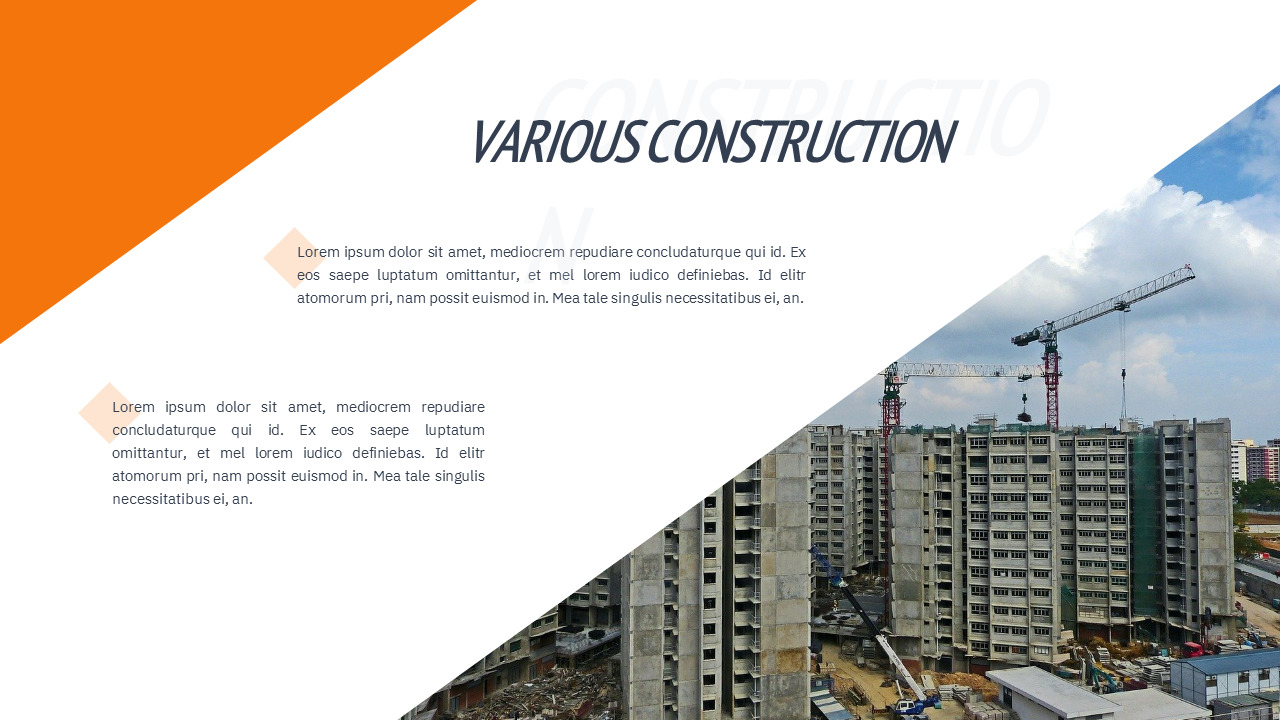 Construction Simple Google Slides Templates