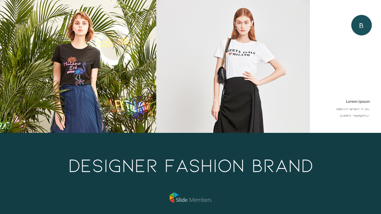 Designer Fashion Brand PPT Background|Business|Templates