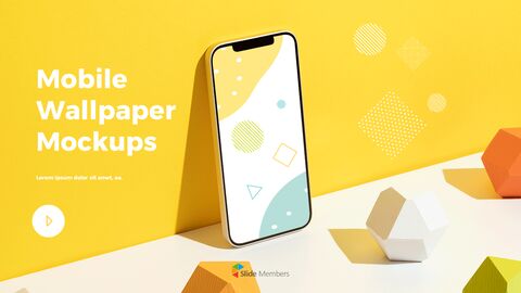 携帯電話　モックアップ　インベーダー待ち受け画面 au design project INFOBAR