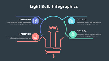 Thin Line Light Bulb Infographic Diagram_07