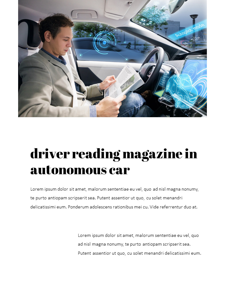 Autonomous Driving Theme PPT Templates