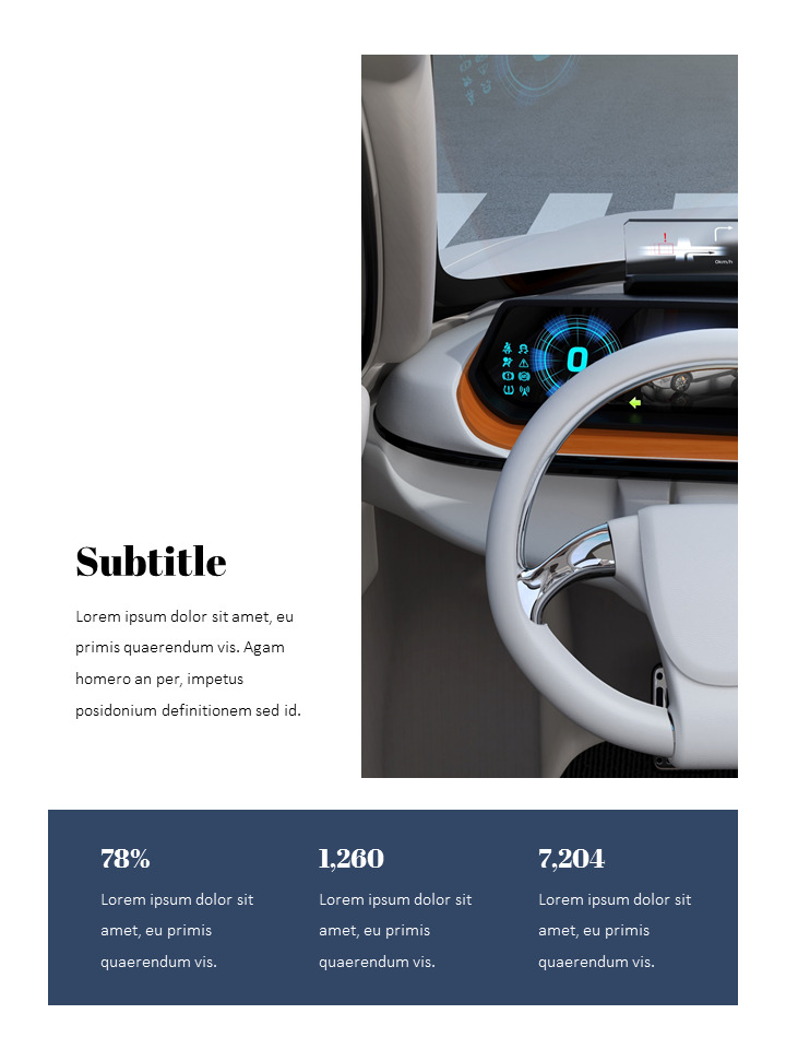 Autonomous Driving Theme PPT Templates