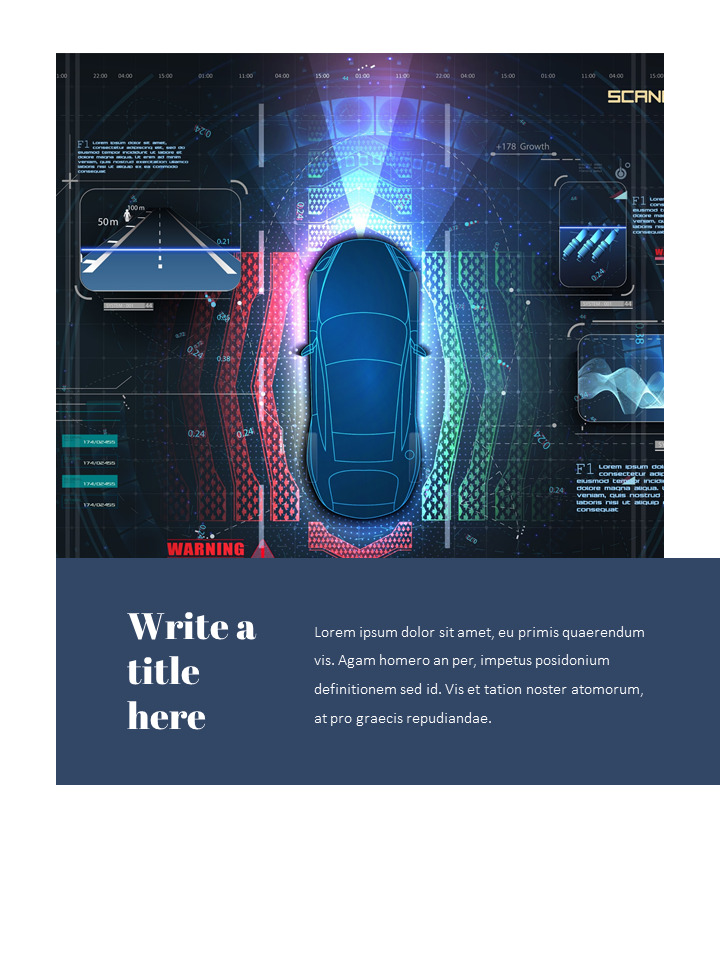 Autonomous Driving Theme PPT Templates image.