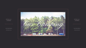 Camping romantique en voiture Modèles de présentation PowerPoint_21