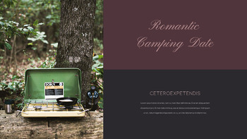 Camping romántico en coche Plantillas para presentaciones de PowerPoint_23