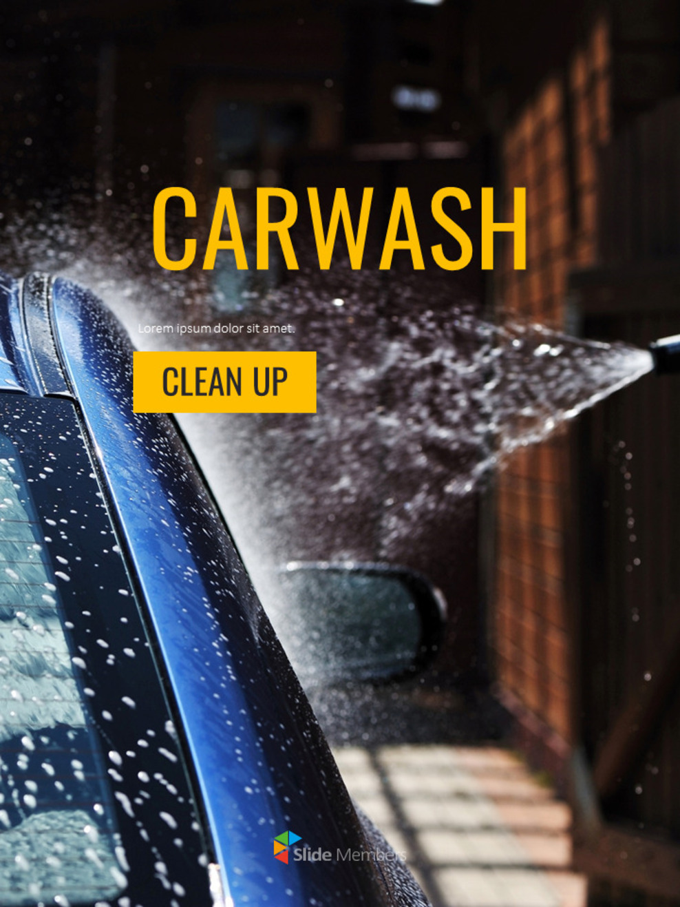 Car Wash Simple Slides Templates