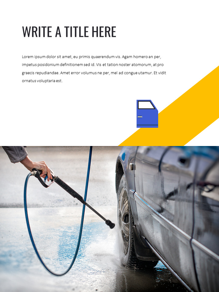 Car Wash Simple Slides Templates