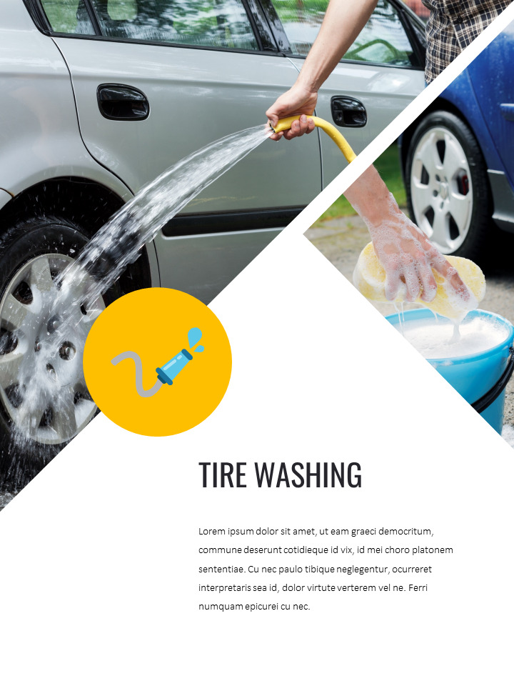 Car Wash Simple Slides Templates