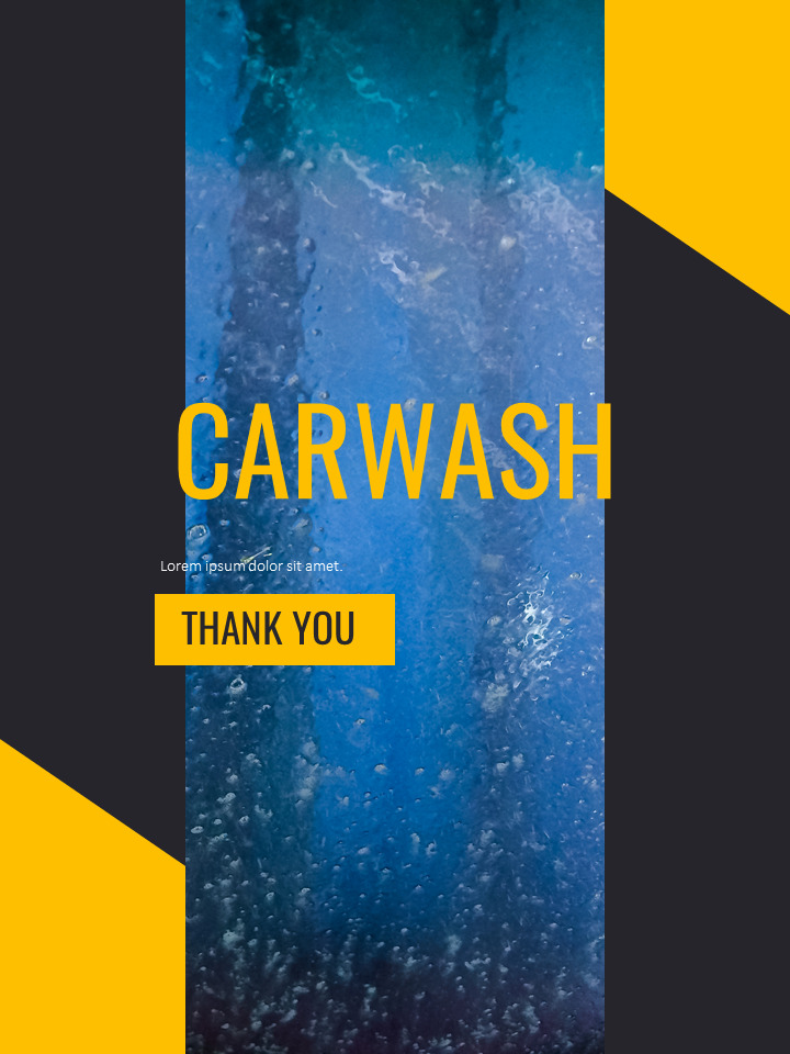 Car Wash Simple Slides Templates