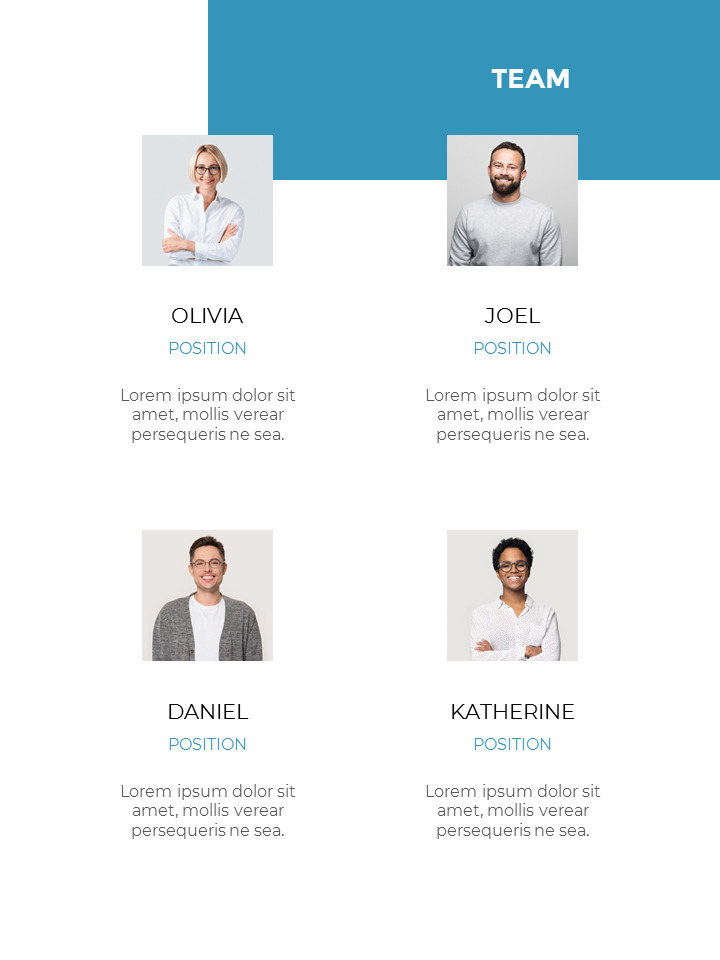 Clean Layout Business Project Simple Google Slides Templates